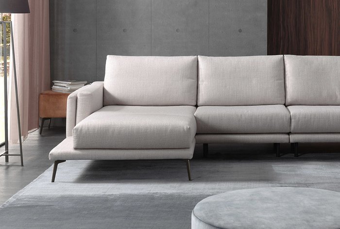 П-образный диван Walker белого цвета - лучшие Угловые диваны в INMYROOM