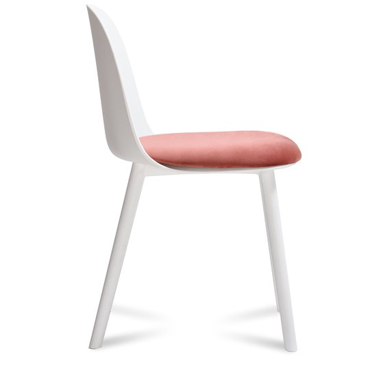 Стул Alfi с розовым сидением - лучшие Обеденные стулья в INMYROOM
