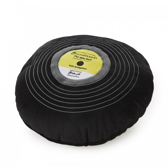 Подушка диванная Soundtracks черного цвета - купить Декоративные подушки по цене 3850.0
