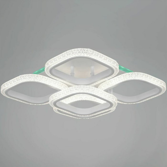 Потолочная люстра 06335-0.3-4+1A WH (RGB) (акрил, цвет прозрачный) - лучшие Потолочные люстры в INMYROOM