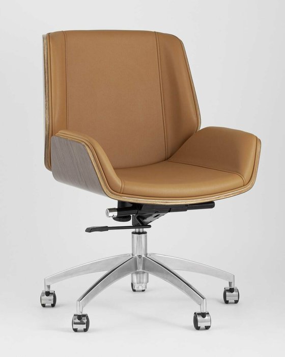 Офисное кресло Top Chairs Crown коричневого цвета - купить Офисные кресла по цене 4390.0