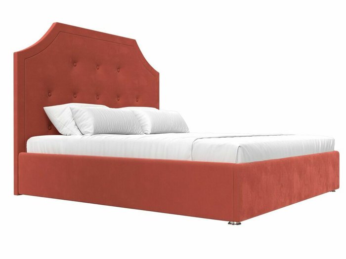Кровать Кантри 160х200 кораллового цвета с подъемным механизмом - лучшие Кровати для спальни в INMYROOM