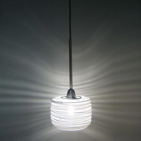 Подвесной светильник Vistosi DAMASCO из муранского стекла белого цвета