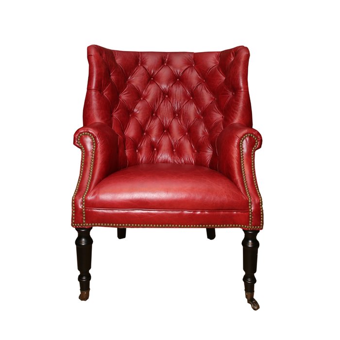 Кресло красного цвета