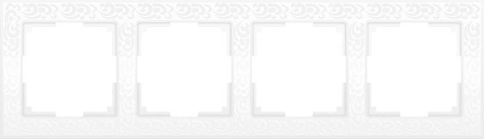 Рамка Flock на 4 поста белого цвета