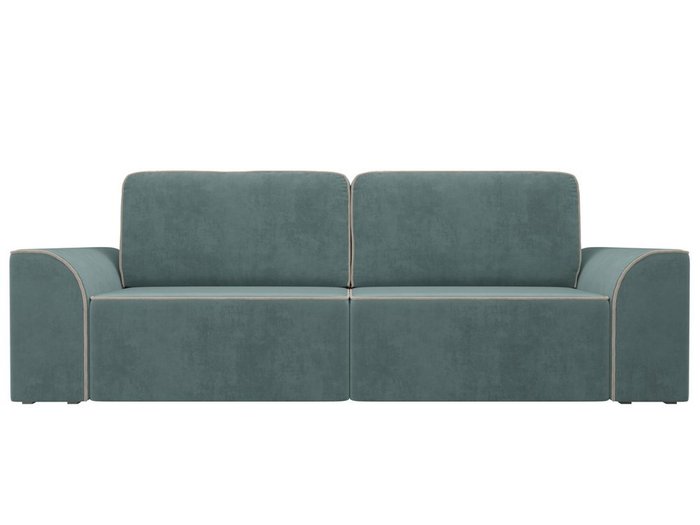 Прямой диван-кровать Вилсон бирюзового цвета - купить Прямые диваны по цене 51990.0