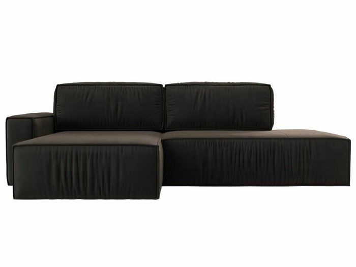 Угловой диван-кровать Прага модерн коричневого цвета левый угол - купить Угловые диваны по цене 81999.0
