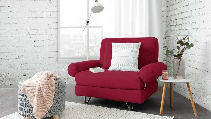 Кресло Багамы красного цвета - купить Интерьерные кресла по цене 40200.0