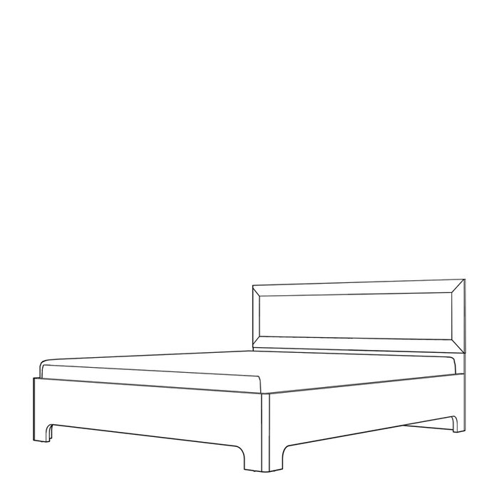 Кровать Парма Нео-1 120х200 серо-коричневого цвета без подъемного механизма - купить Кровати для спальни по цене 23626.0