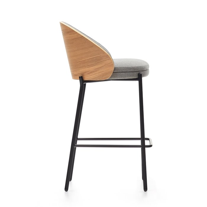 Полубарный стул Eamy светло-серого цвета - купить Барные стулья по цене 64990.0