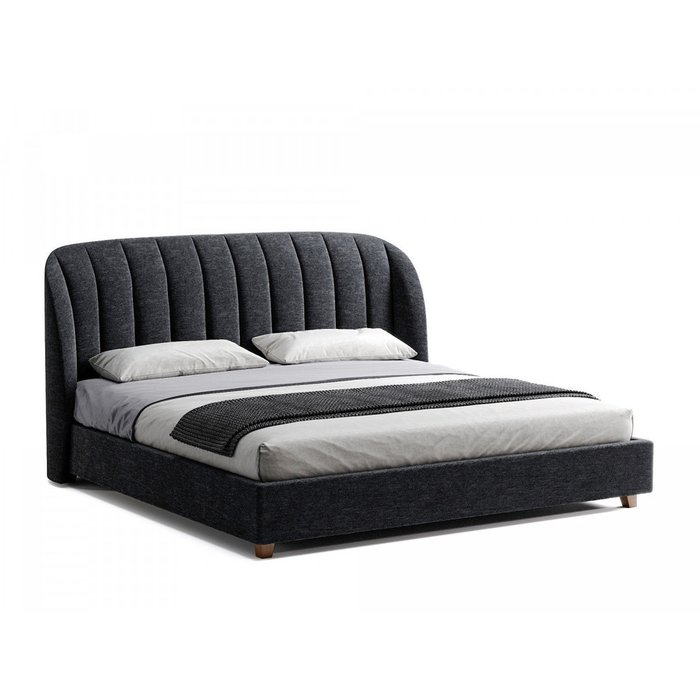 Кровать Tulip 200х200 черного цвета  - купить Кровати для спальни по цене 135900.0