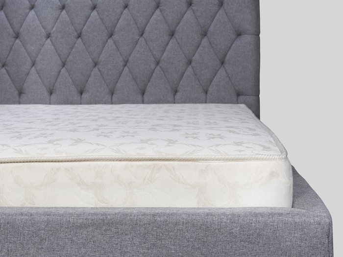 Кровать выполнена в каретной стяжке 200х180  - лучшие Кровати для спальни в INMYROOM