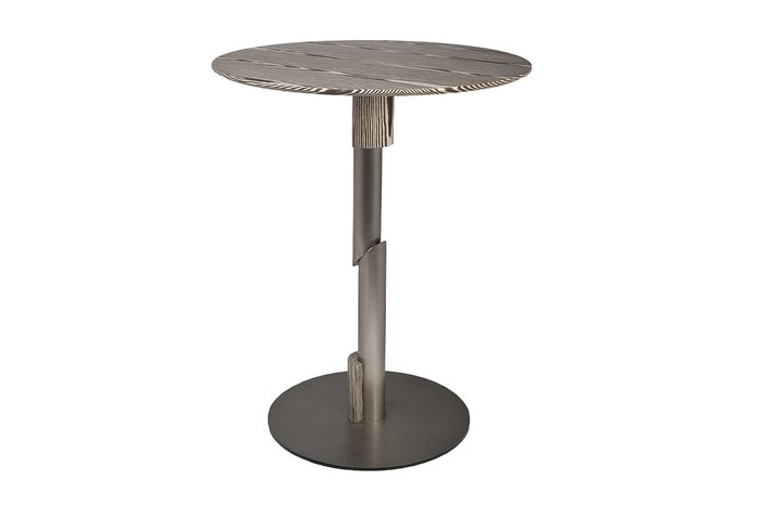 Стол барный серо-коричневого цвета