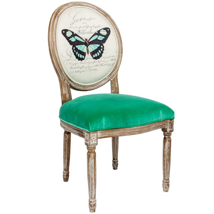 Стул Мисс Латрия с бархатным сидением - купить Обеденные стулья по цене 32000.0