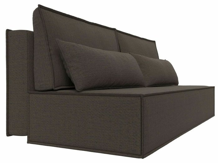 Диван-кровать Фабио Лайт темно-коричневого цвета - лучшие Прямые диваны в INMYROOM