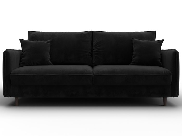 Диван-кровать Лига-064 черного цвета - купить Прямые диваны по цене 70990 Диван-кровать Лига-064 черного цвета - купить Прямые диваны по цене 70990