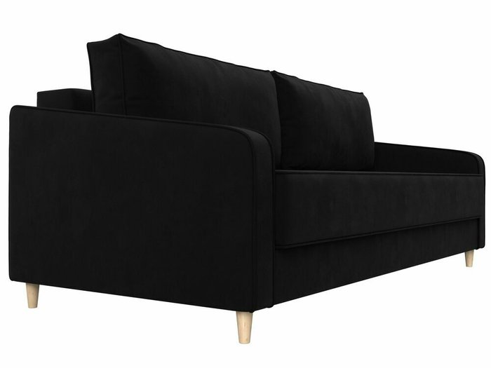 Прямой диван-кровать Варшава черного цвета - лучшие Прямые диваны в INMYROOM
