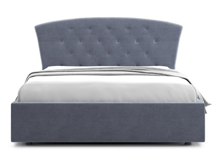 Кровать Premo 140х200 серого цвета с подъемным механизмом - купить Кровати для спальни по цене 42100.0