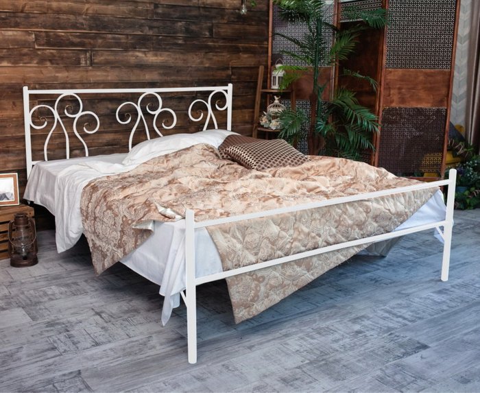 Кровать Лацио 160х200 белого цвета - лучшие Кровати для спальни в INMYROOM