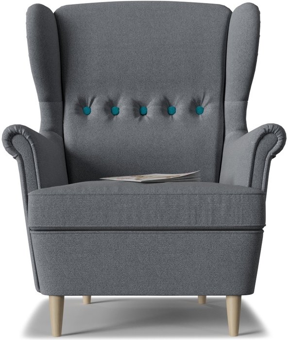 Кресло Торн Grey серого цвета - купить Интерьерные кресла по цене 15015.0