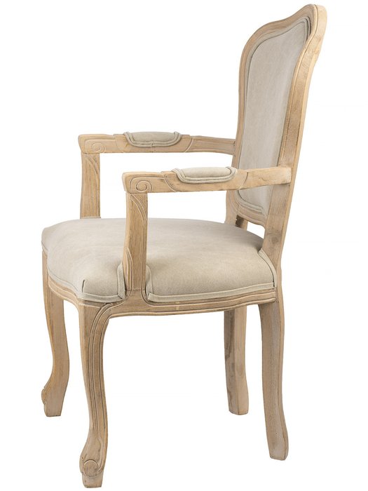 Стул с подлокотниками Богемия бежевого цвета - лучшие Обеденные стулья в INMYROOM