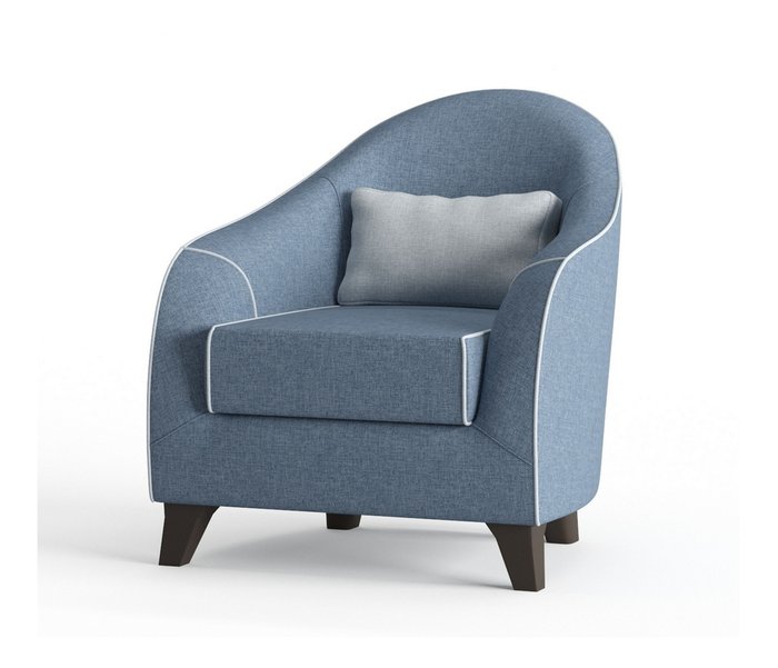 Кресло Бемоль синего цвета