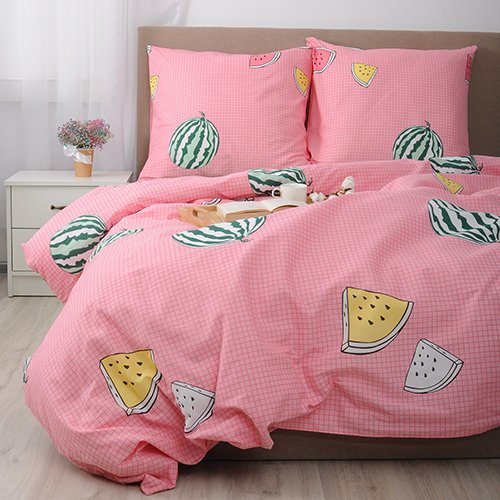 КПБ Традиция 'ПРОСТО КРАСИВЫЙ' дуэт, бязь, 100 % хлопок, пл. 125 гр./кв.м., 'Арбузы'