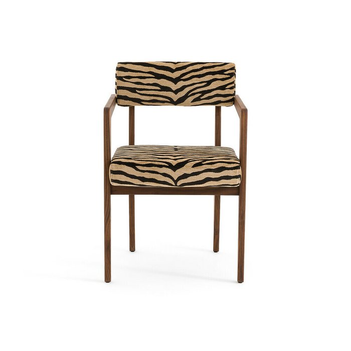 Кресло Izag с принтом бежево-коричневого цвета - купить Обеденные стулья по цене 69300.0