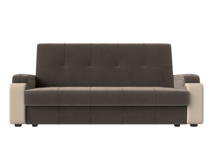 Диван-кровать Николь лайт коричневого цвета - купить Прямые диваны по цене 27999.0