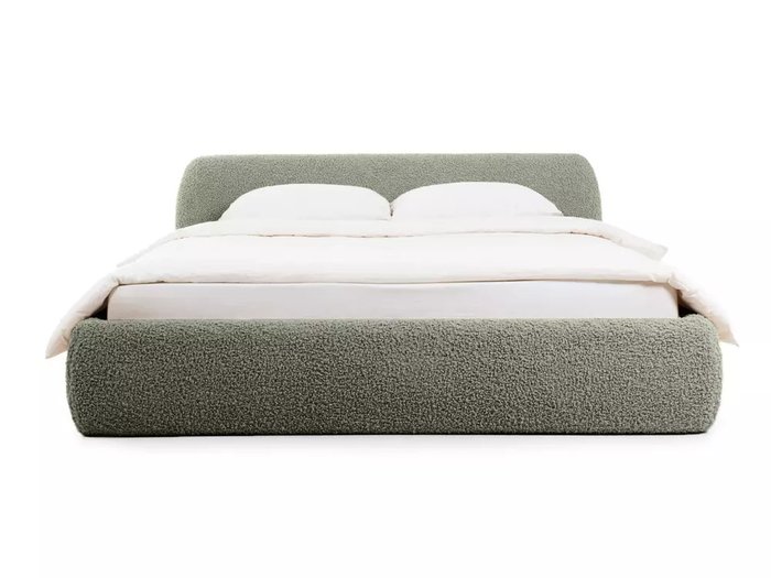 Кровать Sintra 160х200 серо-зеленого цвета без подъемного механизма  - купить Кровати для спальни по цене 78300.0