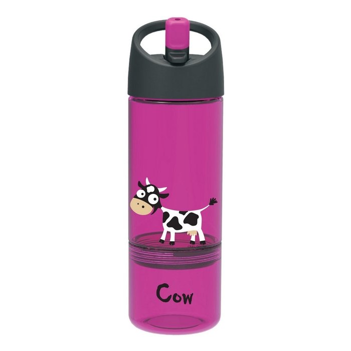 Детская бутылка 2в1 Carl Oscar Cow фиолетового цвета