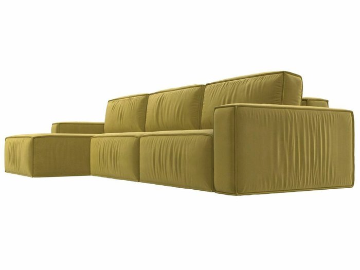 Угловой диван-кровать Прага Классик лонг желтого цвета левый угол - лучшие Угловые диваны в INMYROOM