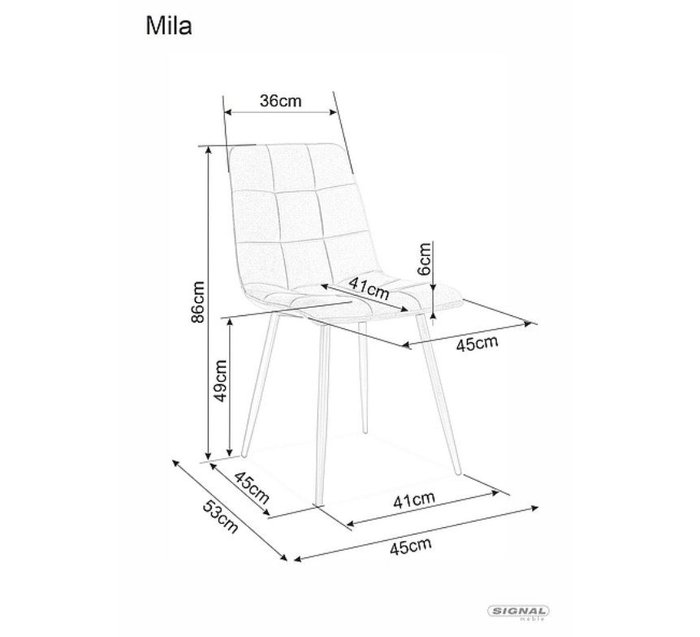 Стулl Mila черного цвета - купить Обеденные стулья по цене 7910 Стулl Mila черного цвета - купить Обеденные стулья по цене 7910
