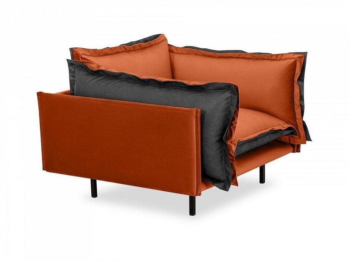 Кресло Barcelona оранжево-серого цвета - лучшие Интерьерные кресла в INMYROOM