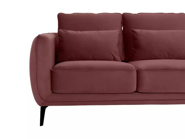 Диван Amsterdam бордового цвета - лучшие Прямые диваны в INMYROOM