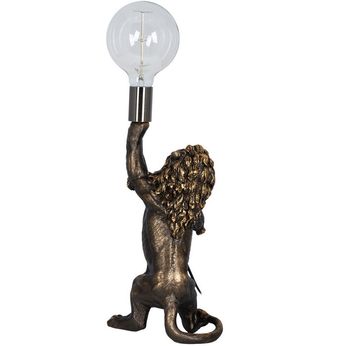 Настольная лампа Лев Ричард бронзового цвета - лучшие Настольные лампы в INMYROOM