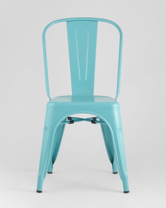 Стул Tolix голубого цвета - лучшие Обеденные стулья в INMYROOM