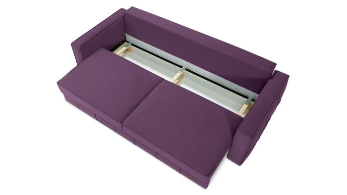 Прямой диван-кровать Диадема Лайт сиреневого цвета - лучшие Прямые диваны в INMYROOM