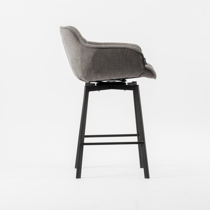 Полубарный стул Авиано темно-серого цвета - лучшие Барные стулья в INMYROOM