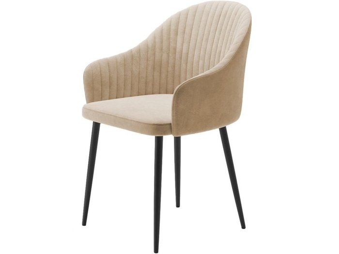 Комплект из двух стульев Шелл бежевого цвета - купить Обеденные стулья по цене 13665.0