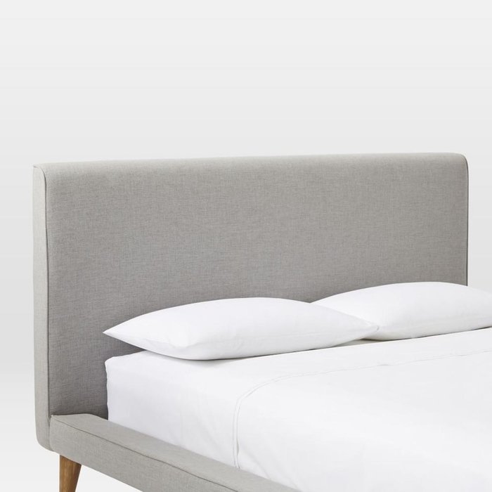 Кровать Mod Collection 140х200 светло-серого цвета - купить Кровати для спальни по цене 87200.0