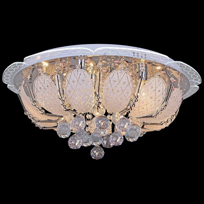 Потолочная люстра 55649-0.3-08 (стекло, цвет белый)