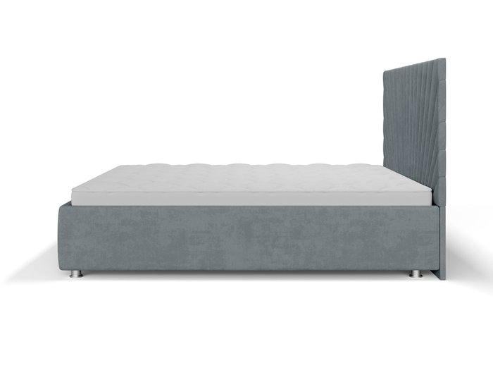 Кровать Вега 180х200 графитового цвета без подъемного механизма - лучшие Кровати для спальни в INMYROOM