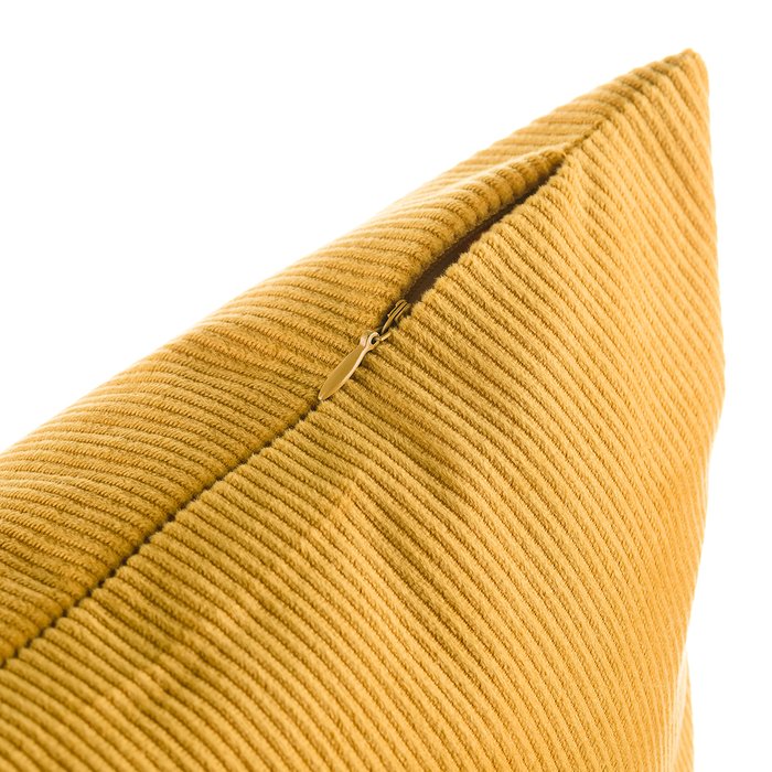Декоративная подушка Datch 40х40 желтого цвета на потайной молнии - купить Декоративные подушки по цене 917.0