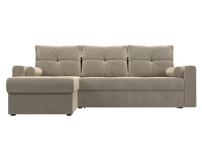 Угловой диван-кровать Верона бежевого цвета левый угол - купить Угловые диваны по цене 44999.0