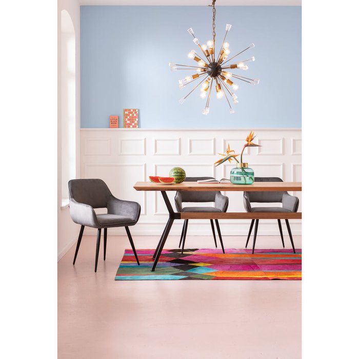Стул с подлокотниками San Fransico серого цвета - купить Обеденные стулья по цене 21721.0
