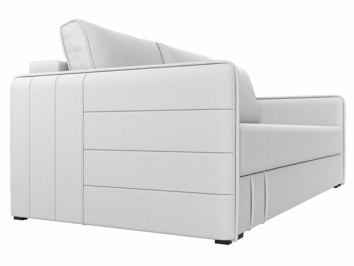 Прямой диван-кровать Слим белого цвета (экокожа) с пружинным блоком - лучшие Прямые диваны в INMYROOM