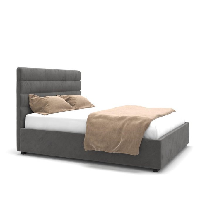 Кровать Tara серая 160х200 - купить Кровати для спальни по цене 67900.0