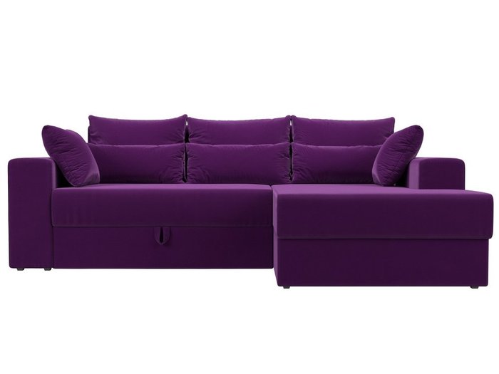 Угловой диван-кровать Мэдисон фиолетового цвета - купить Угловые диваны по цене 40990.0
