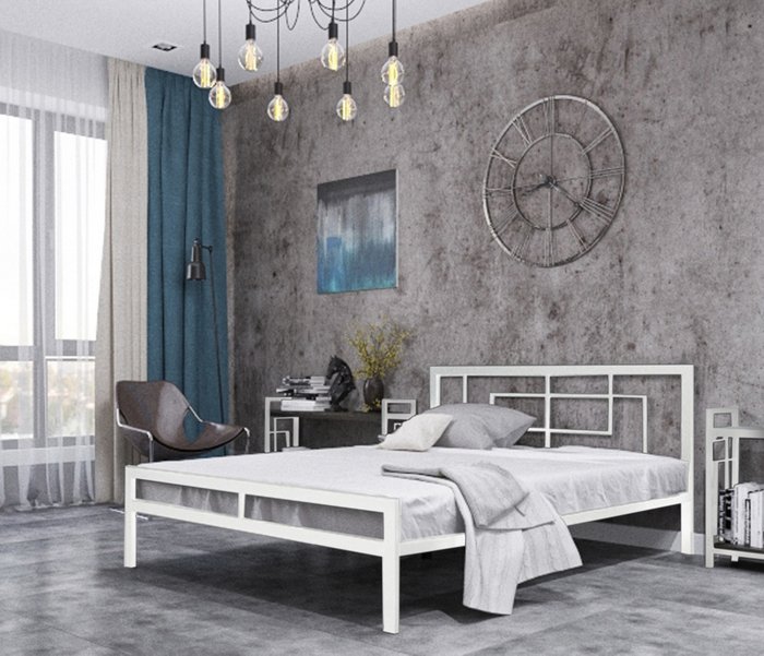 Кровать Кантерано low 120х200 белого цвета - лучшие Кровати для спальни в INMYROOM